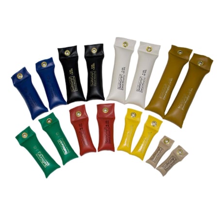 Fabrication Enterprises Cando Softgrip Hand Weight 16 Piece Set 10-0384